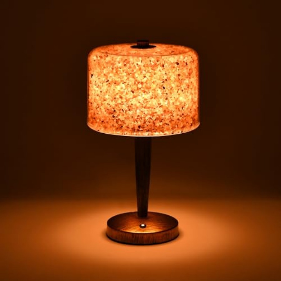 Himalayan Salt Lamp - Dokunmatik dimmer kontrollü tuz lambası USB